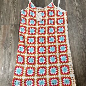 Willow & Wind Ivory Multicolor Dress Sz M NWT